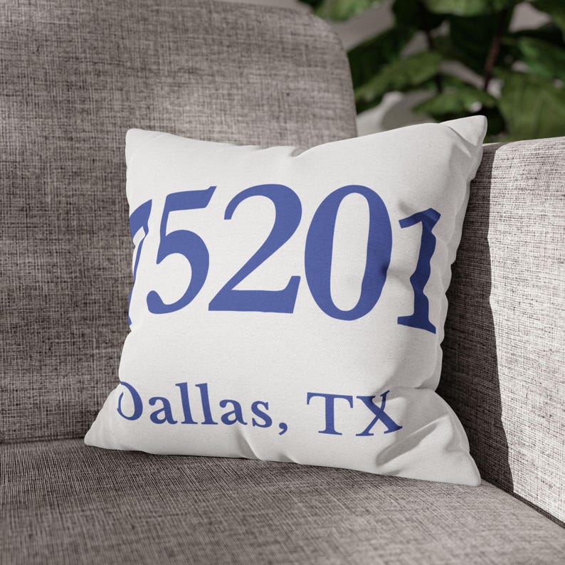 Custom Zip Code Pillow, Personalized City State Cushion, Housewarming Gift, New Home Decor, Moving Gift, City Pride Pillow image 6