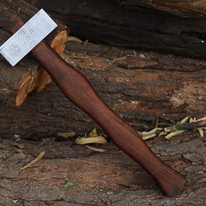 Hand Forged Rounding Hammer: Hardened Carbon Steel, Ergonomic Ash Handle