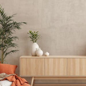 Modern Limewash Wall Style, Limewash Peel and Stick Wallpaper, Neutral Faux Venetian Plaster Mural, Creamy Japandi Wall Art, Boho Wall Decal