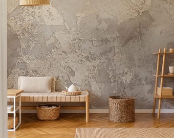 Limewash Peel and Stick Wallpaper: Modern Boho Texture