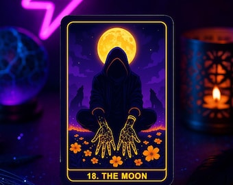 Cyber Style Cards, The Neon Hood Tarot Deck