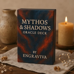 Mythos & Shadows Oracle Deck | Shadow Work, Divination, Witchy Gifts, Gothic Art Oracle Deck