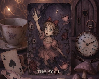 Scary Horror Tarots Cards - Madness In Wonderland Tarot Deck
