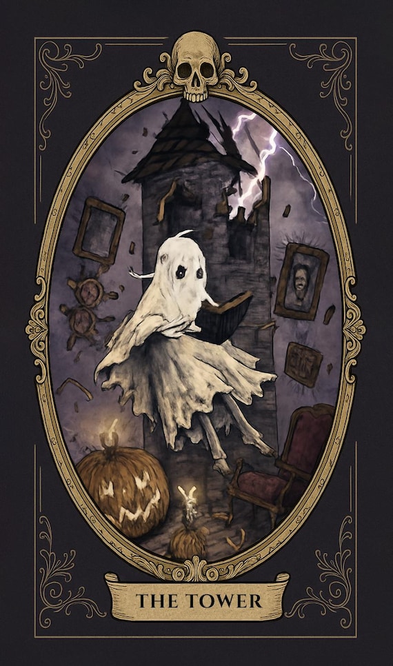 Spookie Ghosts Tarot Cards - Ghost Tarots Deck, the Spooky Phantom