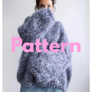 Oversize Sweater knitting pattern