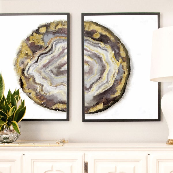 Agate Wall Art - Etsy