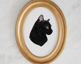 Custom cat portrait Pet portrait from photo Watercolor cat painting Mothers day gift from cat Pet loss gift cat lover personalized calico ca