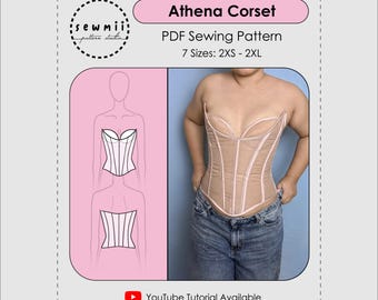 Patrón de costura para corsé Athena (PDF digital)