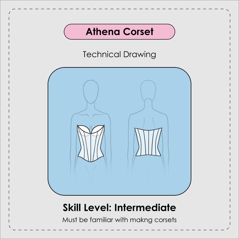 Athena Corset - Sewing Pattern - Digital PDF image 3