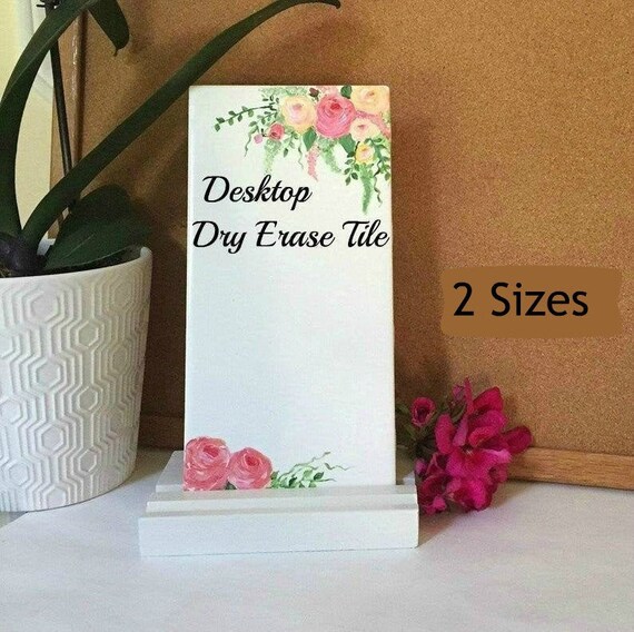 Desktop Dry Erase Tile Small Dry Erase Board Kitchen Menu Etsy