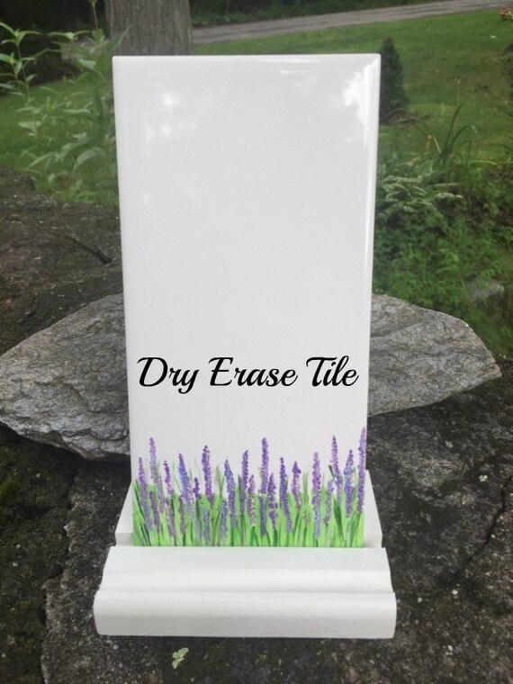 Small Dry Erase Board Lavender Dry Erase Tile Pretty Desk Etsy