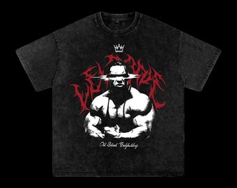 Kevin Levrone Washed T-Shirt, Old School Bodybuilding Oversized Gym Graphic Tee, Muscle Machine Shirt