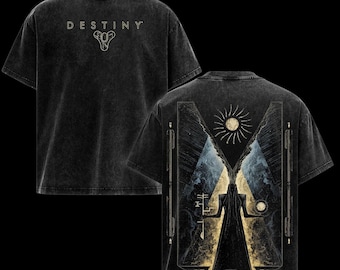 Destiny 2 Witness Raid Boss Vintage Acid Washed T-Shirt, Oversized Guardian Graphic Tee