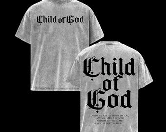 Child of God Vintage Washed T-Shirt – Faithwear for Everyday Encouragement