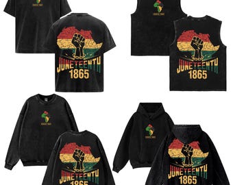 Juneteenth Protest Washed Graphic T-Shirt, Unisex Softstyle Pride Tee, Vintage Cultural Statement Streetwear Shirt