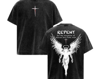 Repent “Kingdom of Heaven Has Come Near” Vintage Washed Christian T-Shirt