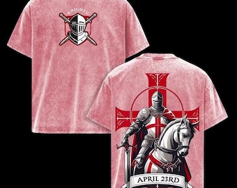 Knight of Valor – Medieval Warrior Vintage Washed Tee