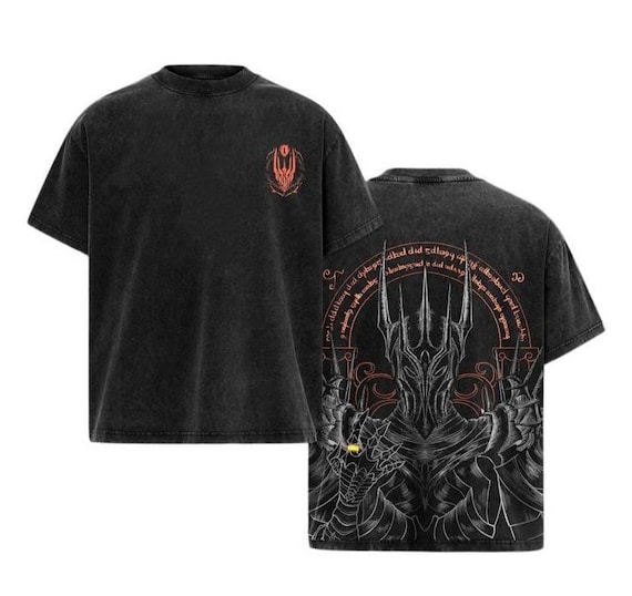 Sauron Lord of the Rings Vintage Oversized Graphic Streetwear Tee