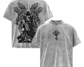 Saint Michael the Archangel – Defender, Warrior, Protector Washed Christian Graphic Tee