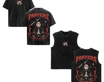 Say Your Prayers Washed Shirt, OSRS Prayer Graphic Tee, Old School RuneScape Inspired Hoodie