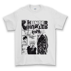 Hunter x Hunter Anime T-Shirt: Kurapika, Hisoka & Gon Manga Panel Style