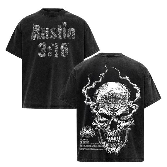 Stone Cold Club Washed T-Shirt, Vintage Gym Oversized Tee, Muscle Training Fitness Shirt