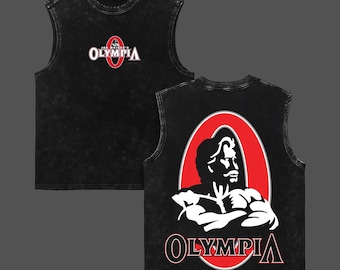 Mr Olympia Iron Legacy Vintage Washed T-Shirt, Classic Bodybuilding Graphic Tee