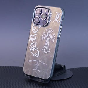 Y2K Gothic Cross iPhone 16 Case | Stylish Protective Cover, Goth Aesthetic, Durable Gift for Him or Her, Unique Lucky Charm