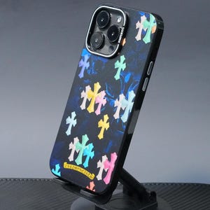Printed Drop-proof Gothic Cross Phone Case, Beautifully Decorated Phone Cases, Gifts for Men, Gifts for Women iPhone 16 15 14 13 12 Pro Max