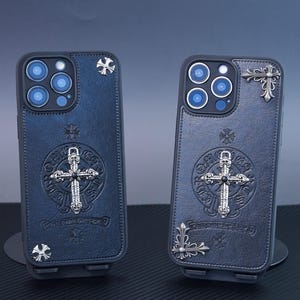 Vintage Gothic Cross Phone Cover for iPhone,Dark Aesthetic Case For iPhone17 13 14 15 16,Pro,Promax,Plus,Faith-Inspired Gift,Holiday Gift