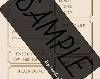 ADHD Daily Planner | Printable Mental Health Journal | Mood Tracker + Meal Tracker | Neurodivergent Friendly | Instant Download — *YELLOW*