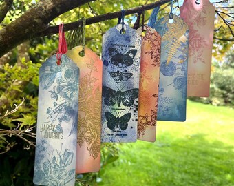 Set of two handmade vintage style bookmarks.