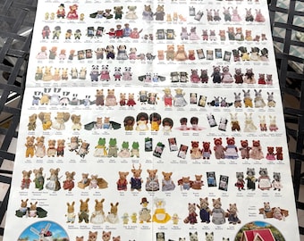 Póster con el nombre del coleccionista de Sylvanian Families original