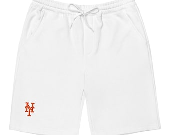 Pantaloncini in pile ricamati da uomo dei NY Mets