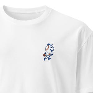 Mr. Met Embroidered T-Shirt | Unisex | Premium Quality | 100% Combed Cotton