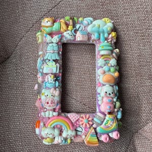 Kawaii Charm Light Switch Plate - Pastel Rainbow Decor
