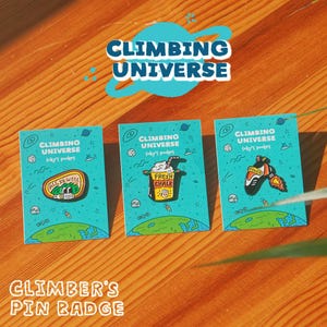 Climber&#39;s Enamel Pin Badge (Climbing Universe)