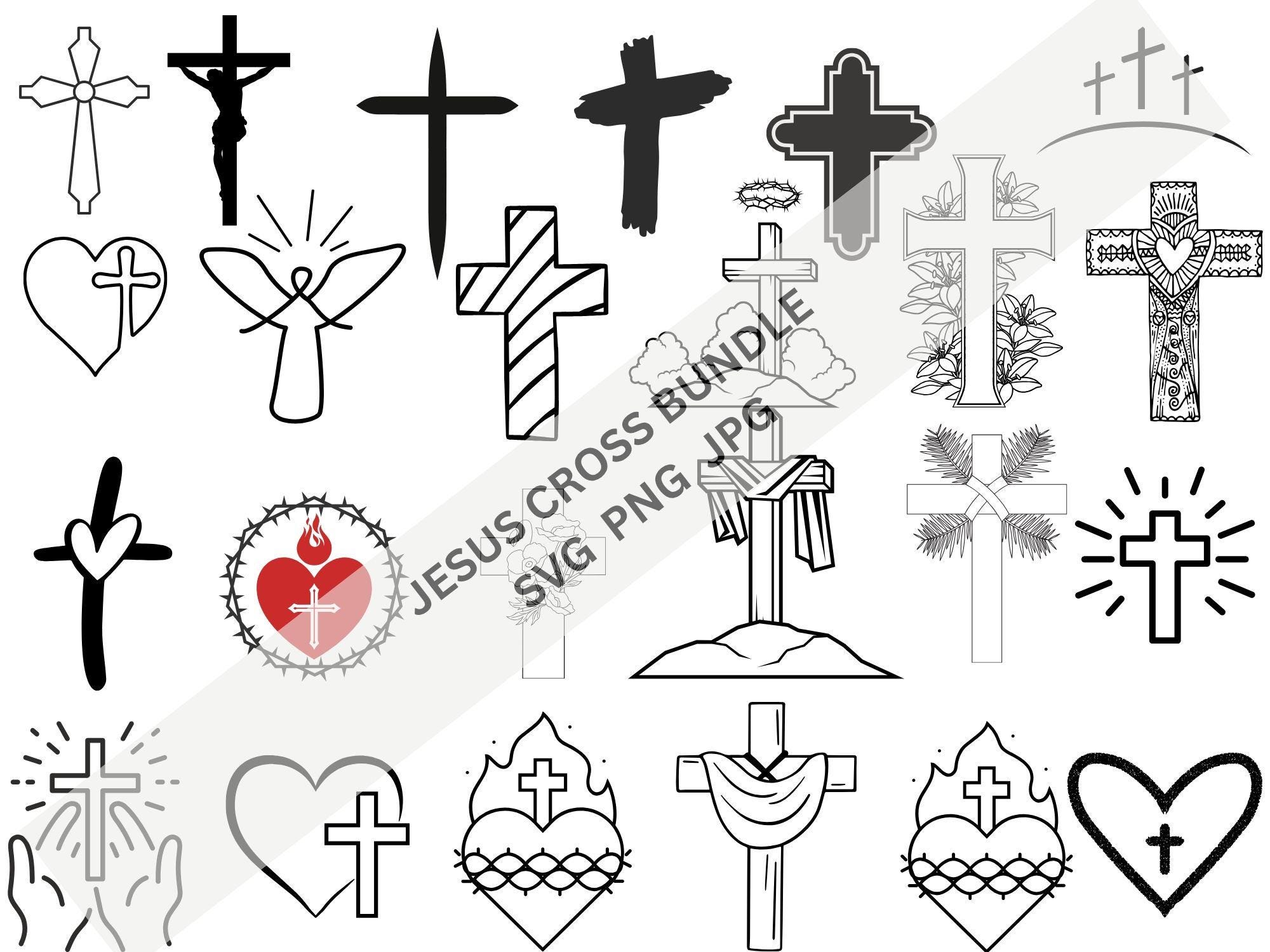 Grunge Cross SVG Bundle: Faith & Religious Designs (clipart / PNG / SVG ...