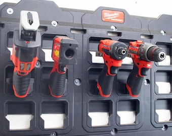 Milwaukee Packout Wall M12 Tool Holder – Universal Vertical Tool Organizer
