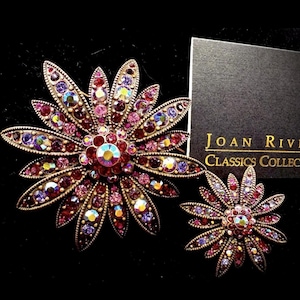 Joan Rivers Gold toneStarburstBrooch