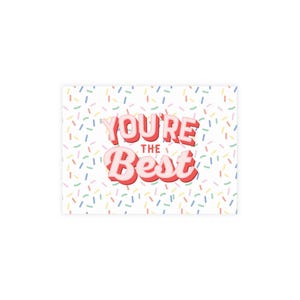 Carte populaire - lot de cartes postales colorées - Vous êtes le meilleur, mots de remerciement, cartes de remerciement, voeux d'anniversaire, papeterie gaie