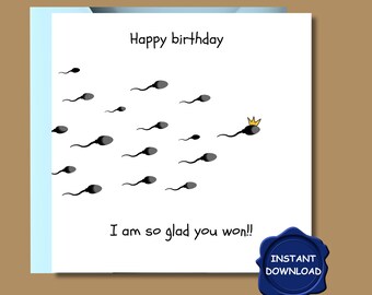 Funny Best Friend Birthday Card, Cheeky Humor Gift (Digital Download)