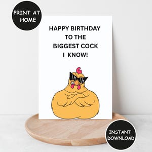 cartão de aniversário ousado e engraçado para melhor amigo | presente perfeito para ele, para irmão, para amigo | 5 x 7 polegadas | download instantâneo |