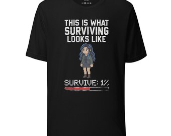 Pixel Art Gamer Shirt – This Is What Surviving Looks Like