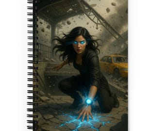 Reality 2256: The Arrival Spiral Notebook – Dark Fantasy Journal