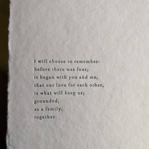 Bevor es VIER gab, fing es mit You and Me Letterpress Poster an