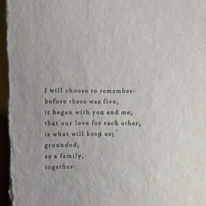 Prima che ci fosse FIVE, tutto cominciò con You and Me Letterpress Poster