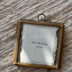 Our Wedding 2025/ Our Wedding 2024 Christmas Ornament/ Holiday Ornament, Customizable Holiday Photo frame