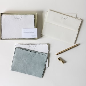 Unser Schneckenbrief Briefkorrespondenz Set, Letterpress Postkarten auf Büttenpapier