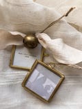 Baby's First Christmas Ornament, Custom Year Keepsake, Letterpress Bauble